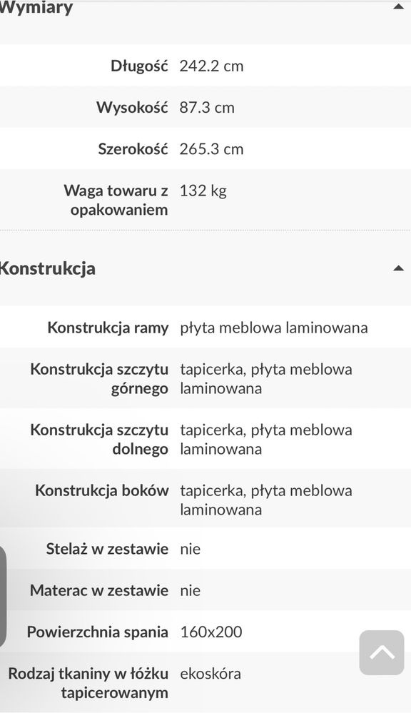 Łożko biały połysk +led+dwie szafki +pojemnik na pościel