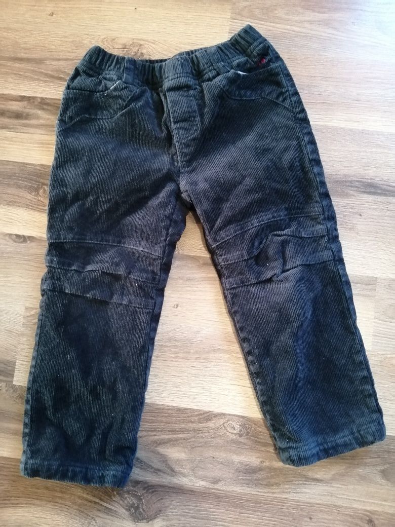 Sztruksowe spodnie rozm. 98