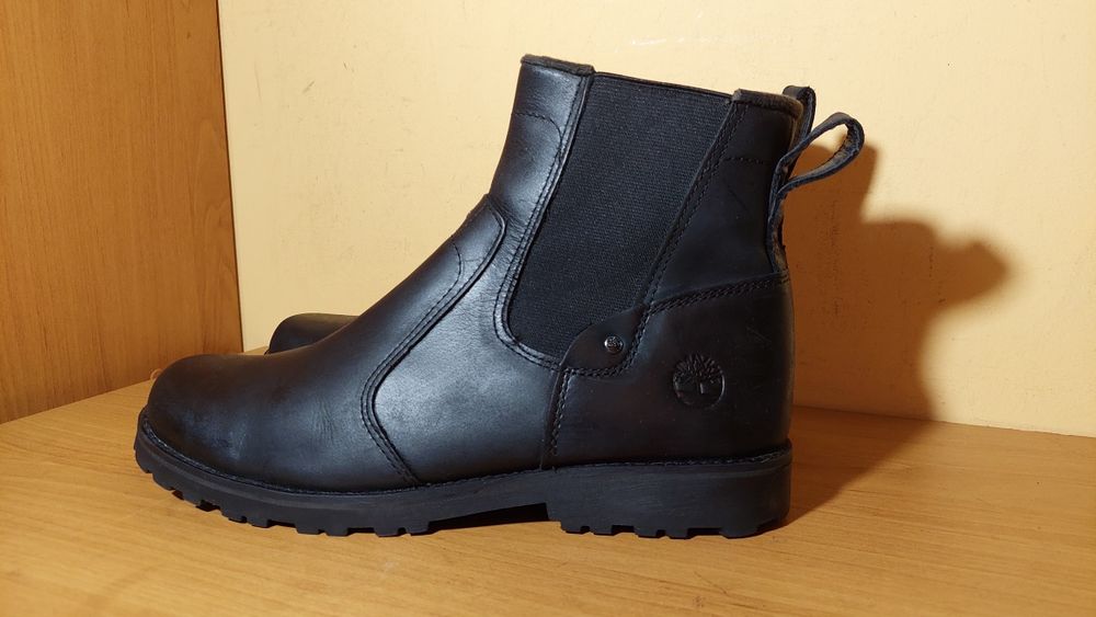 Круті шкіряні фірмові черевики Timberland