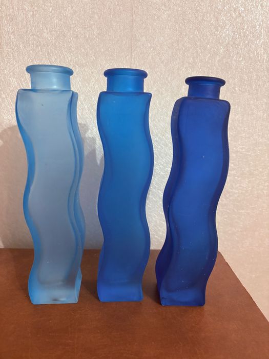 Zestaw 3 Szklanych butelek IKEA