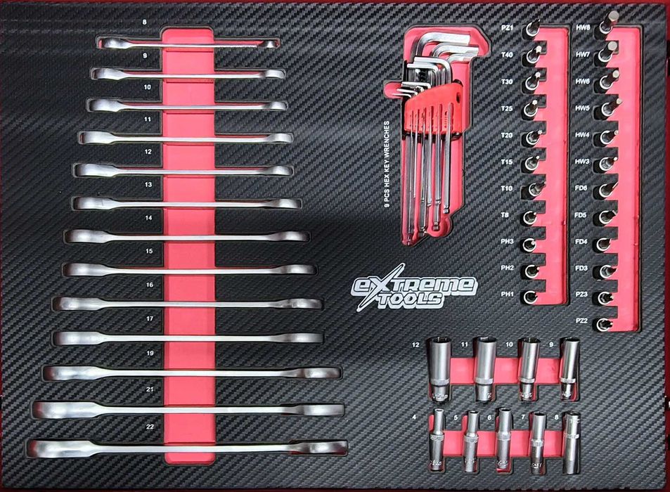 Conjunto de Chaves com espuma EVA 266 Peças