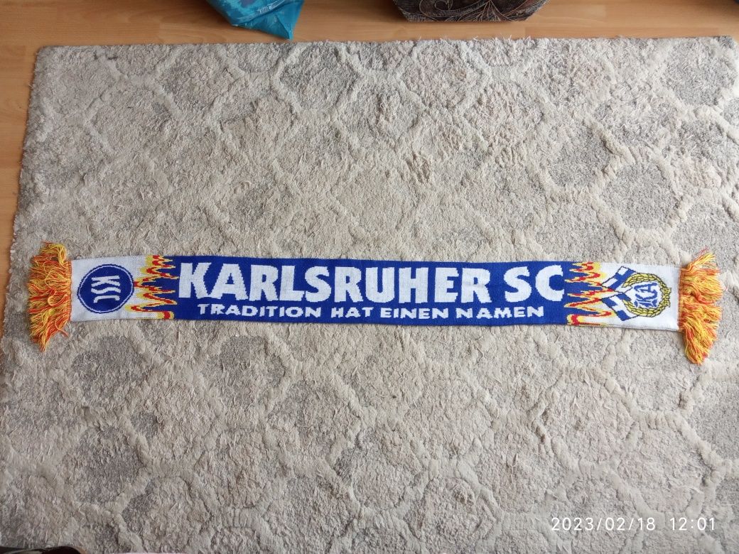 Szalik Karlsruher SC Niemcy oldschool retro dwustronny ksc