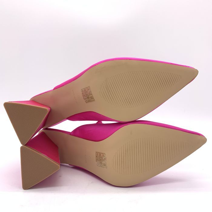 Buty damskie czółenka na klocku RAID RISHITA HOT PINK SATIN rozmiar 41
