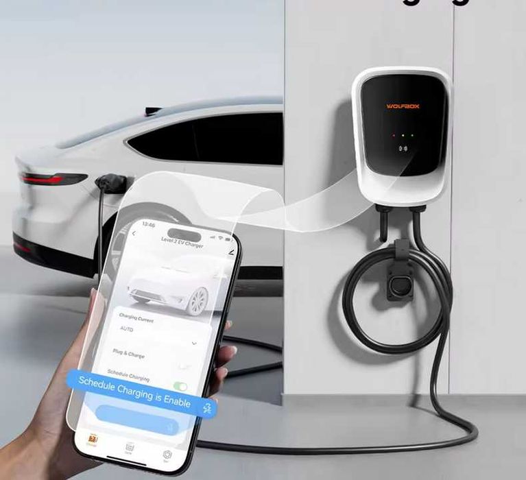 Wallbox Carregador - 7 kw - 32 A - APP e Cartões - Eletricos Hibridos