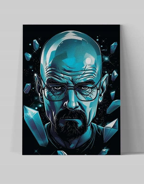 Obraz na płótnie Walter White - Mistyczny Kryształ 30x40 cm