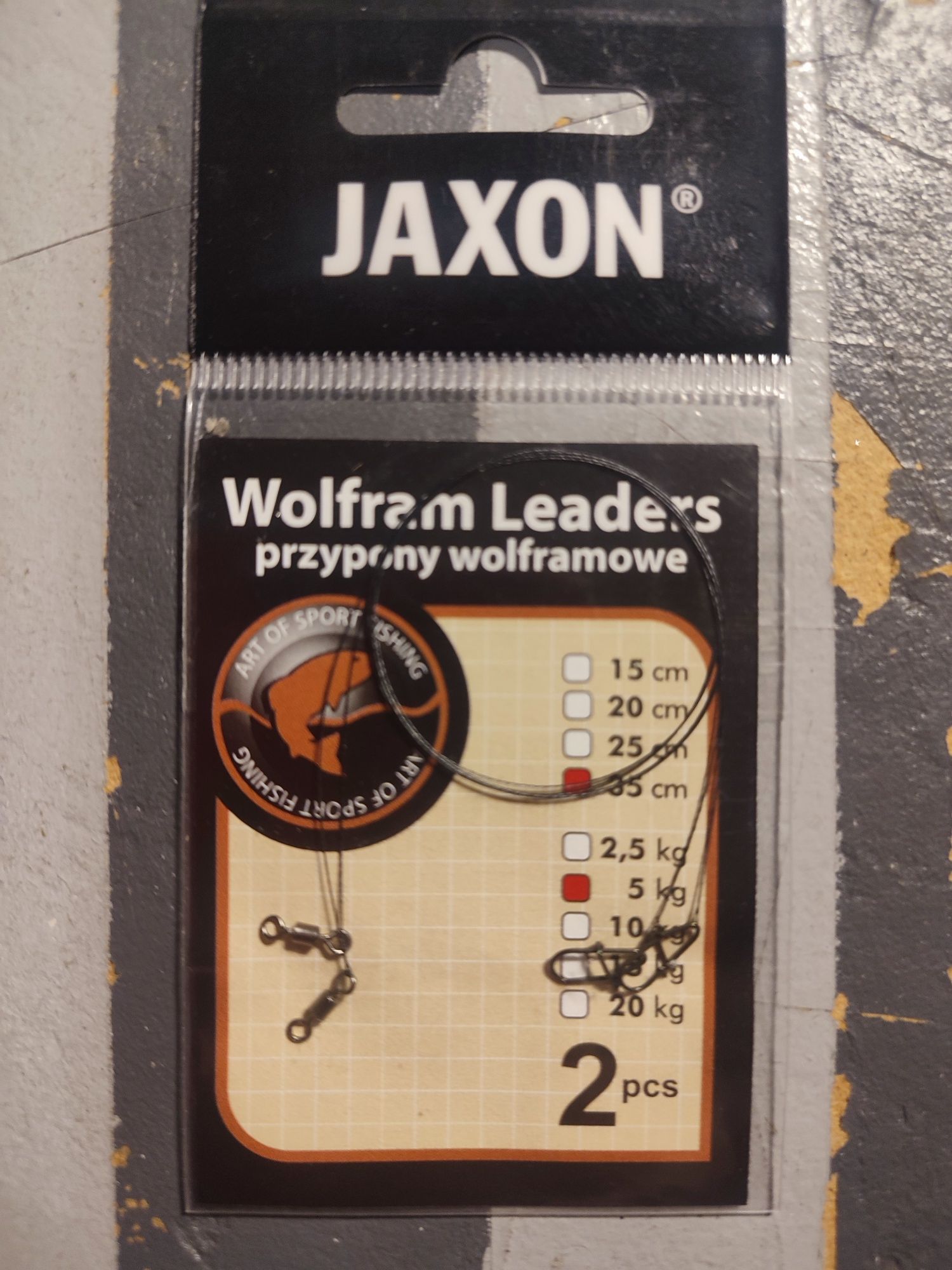 Przypon Jaxon Wolfram 35cm 5kg AK-PRW3505 Cena Hurtowa za 10 opakow
