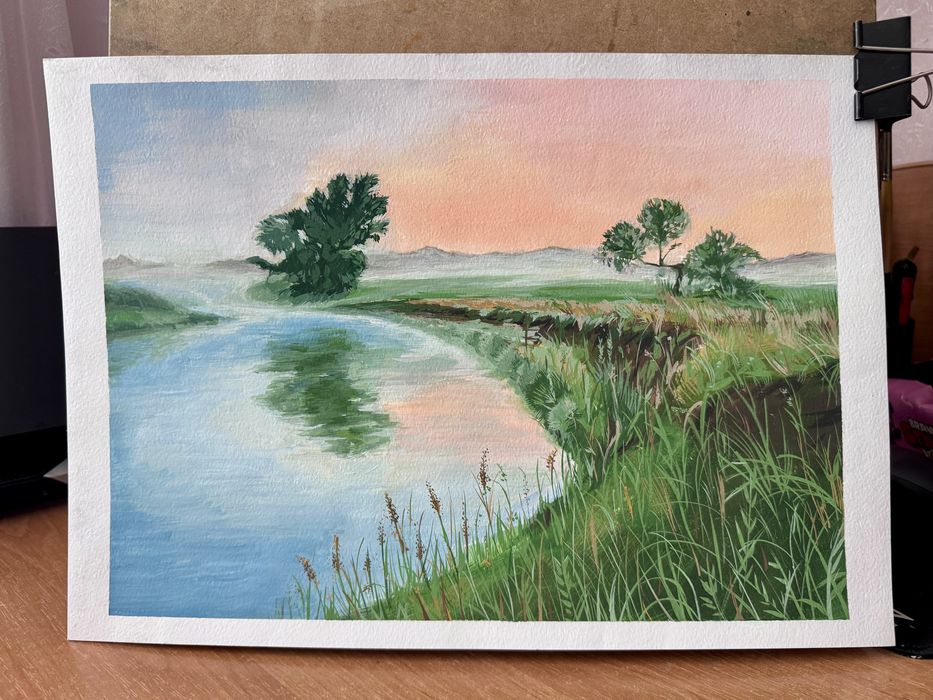 Ранковий туман, пейзаж