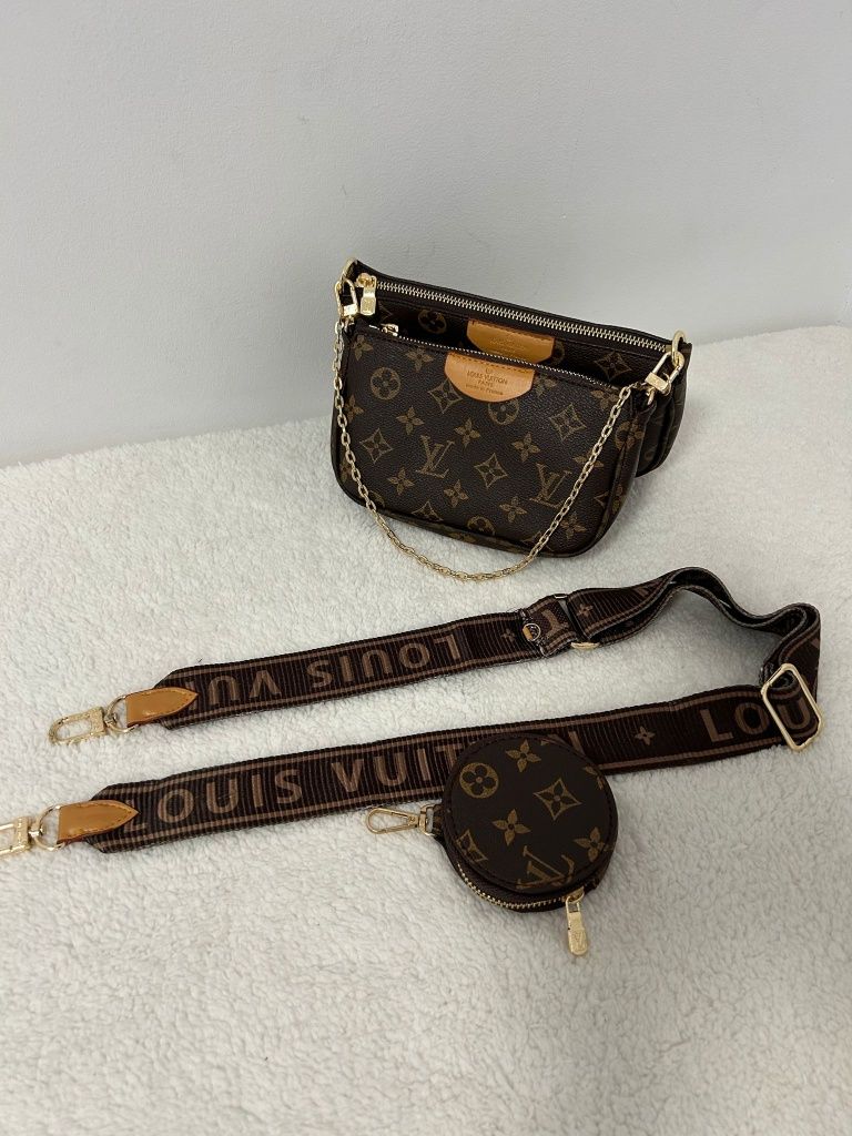 Torebka listonoszka skórzana Louis Vuitton Multi Pochette Premium