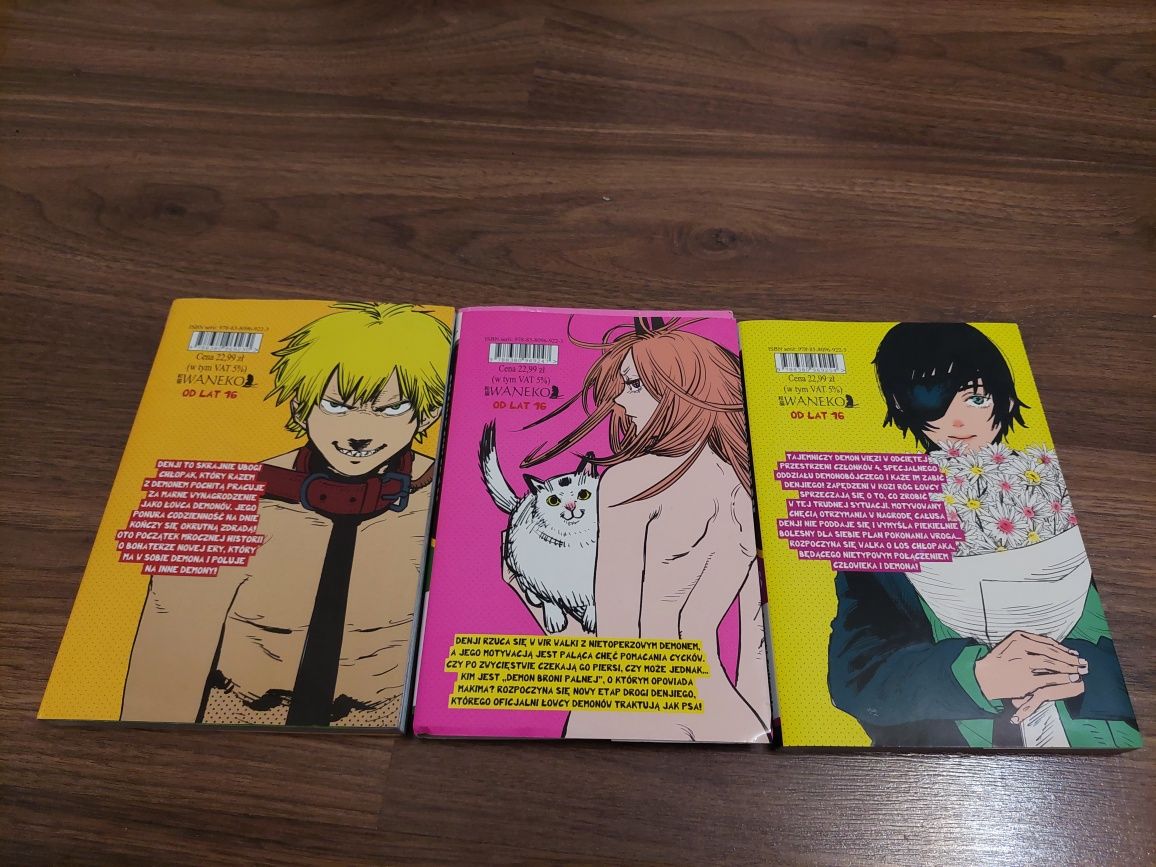 Komiks manga chainsawman tom 1,2,3