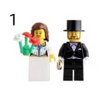 Nowe klocki ślub para młoda wedding kompatybilne z Lego