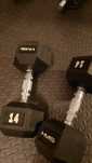 Hantle gumowane HMS HEX 2x14 kg KRK