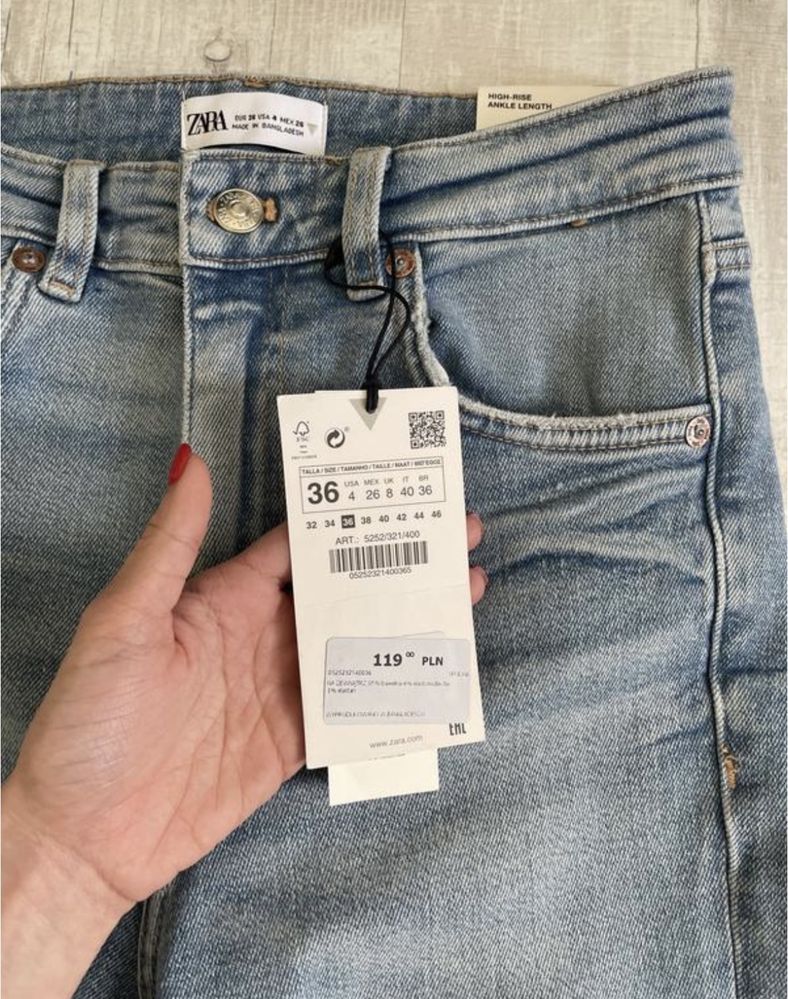 Джинси zara vintage skinny 36 S