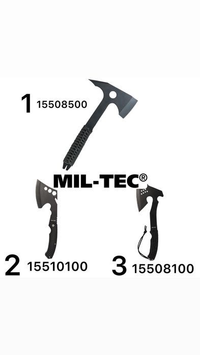 Сокира тактична Mil-Tec Для виживання З паракордом Німеччина