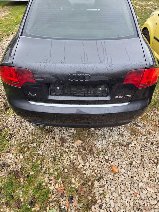 Audi A4 B7 sedan zderzak LZ7L drzwi lampa szyba pas lusterko klapa