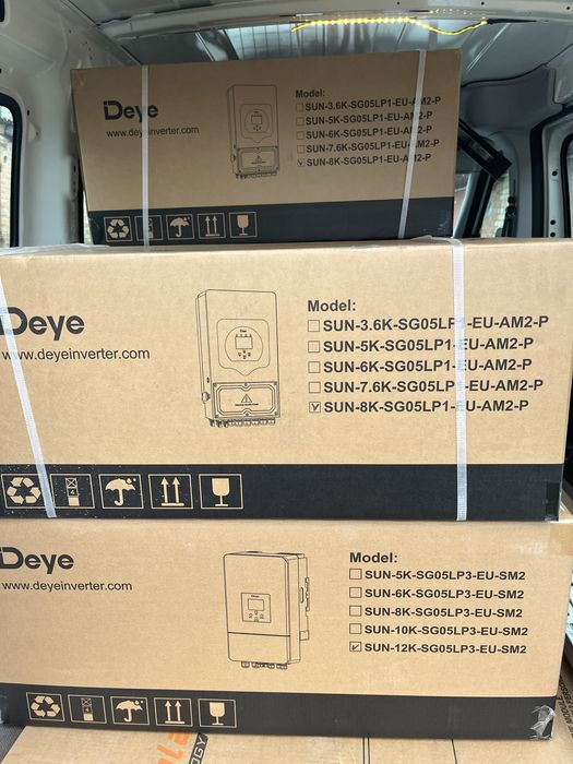 Гібридний інвертор Deye 12 кв SUN-12K-SG05LP3-EU WiFi 3 фази,2 MPPT,LV