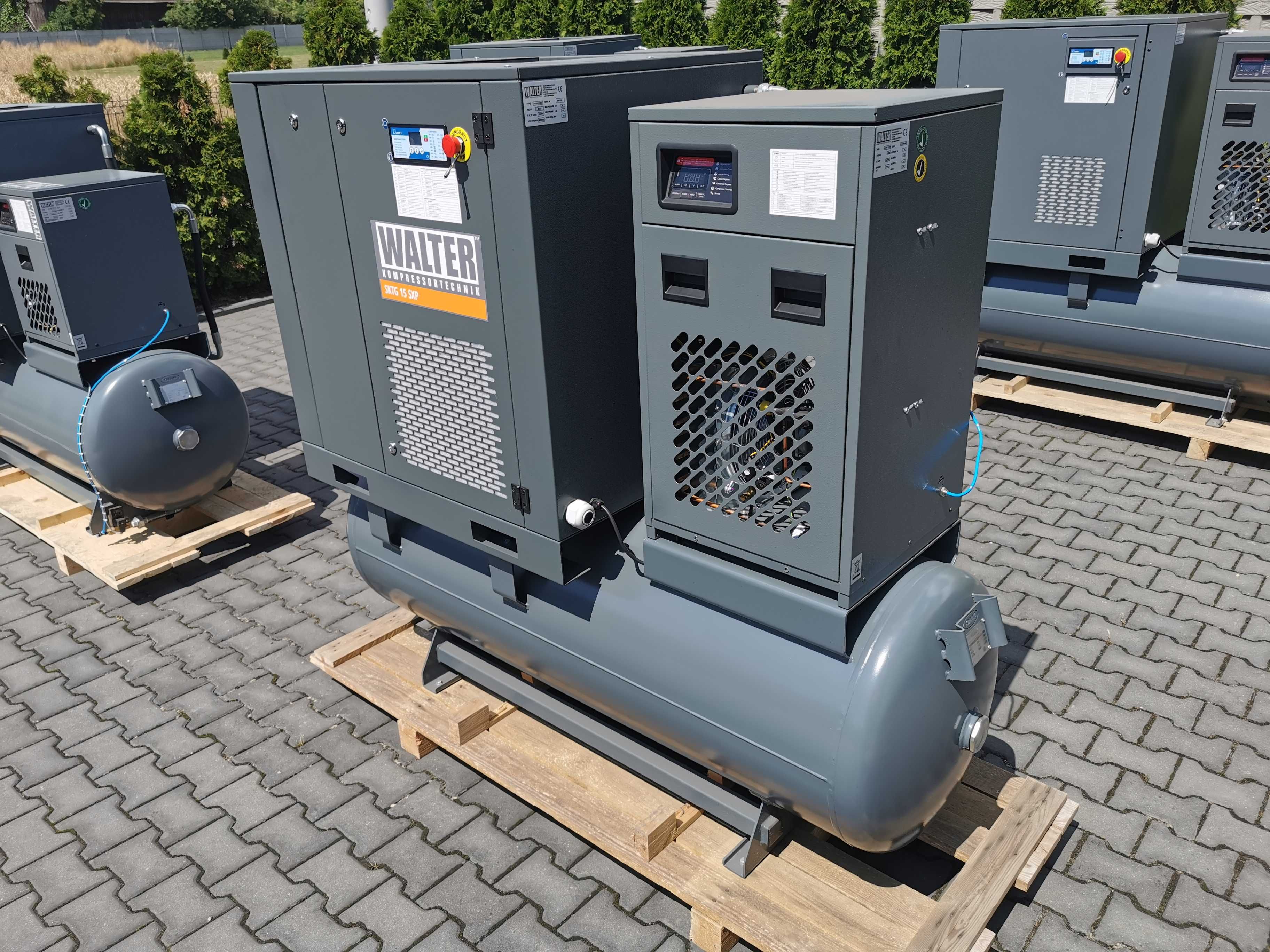 2023r 1h!! 15kw 2300l/min Sprężarka śrubowa WALTER kompresor OSUSZACZ