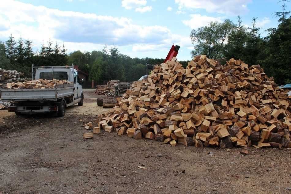 Drewno kominkowe opałowe olcha brzoza dąb suche sezonowane