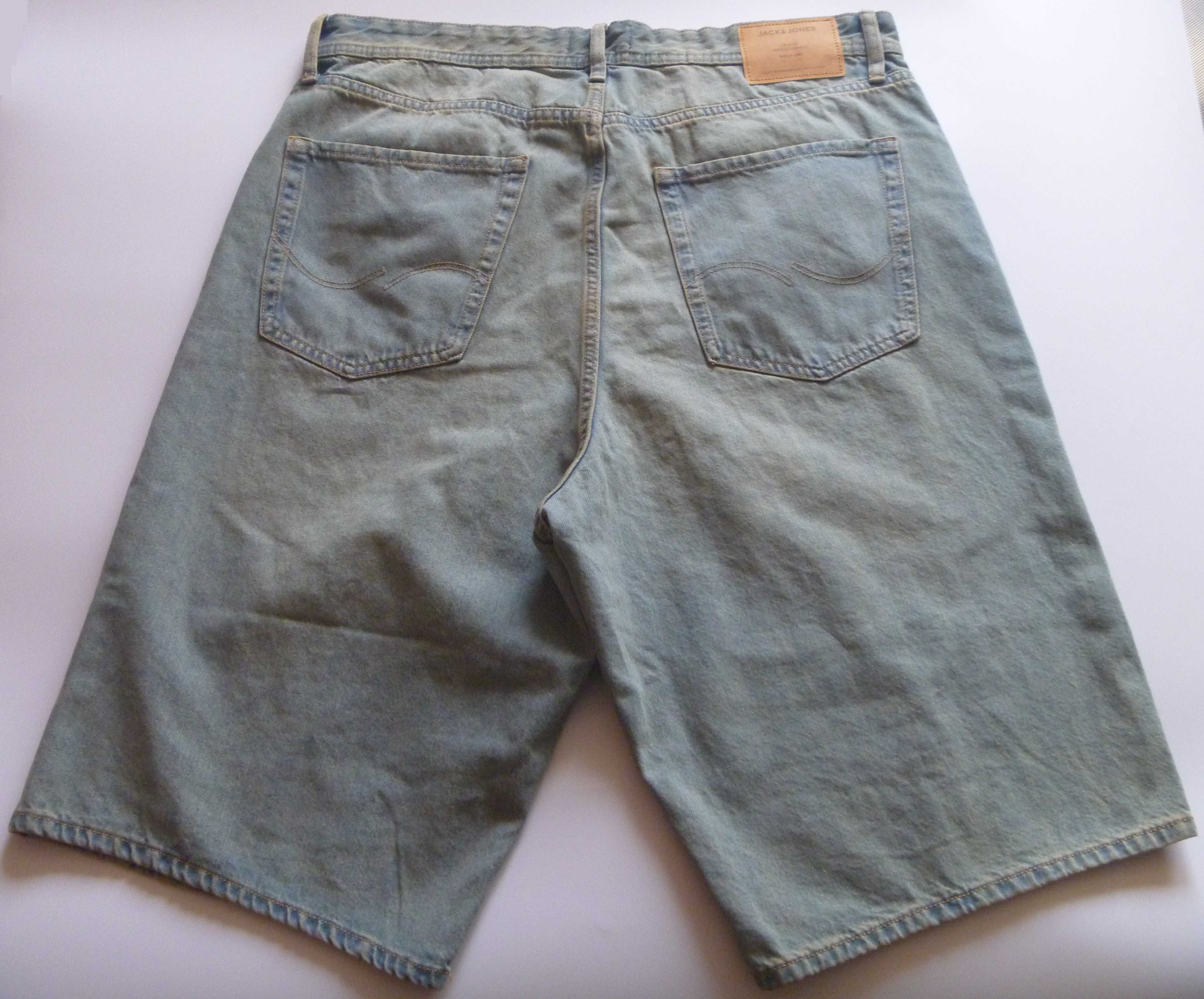Szorty Jack&Jones Baggy XL 100% Bawełna Spodenki Jeans Szerokie 38