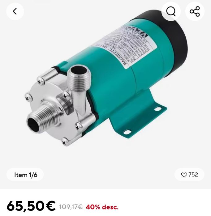 Bomba de transfers de líquidos (alta temperatura)