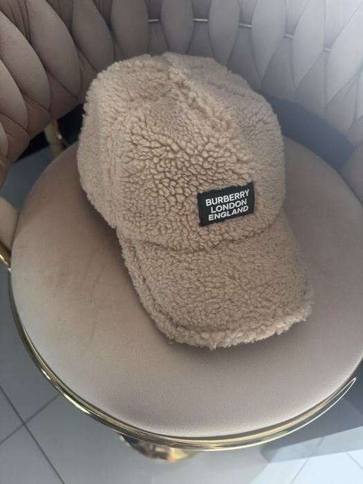 Czapka z daszkiem burberry london baranek