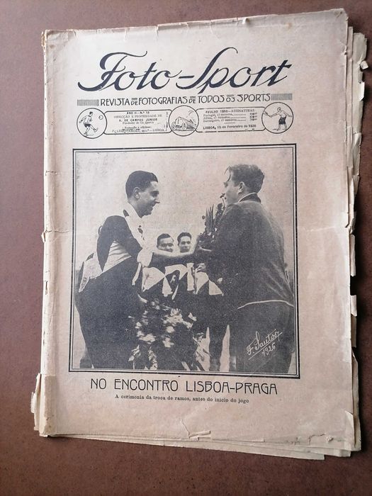 JORGE VIEIRA Símbolo do Sporting  Foto-Sport 1926 LISBOA vs Praga