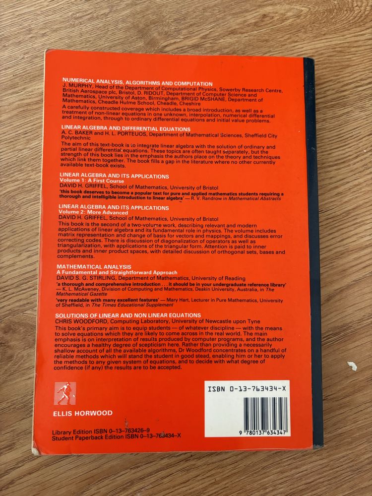 Livro “Functions of several real variables” de J.R.L Webb