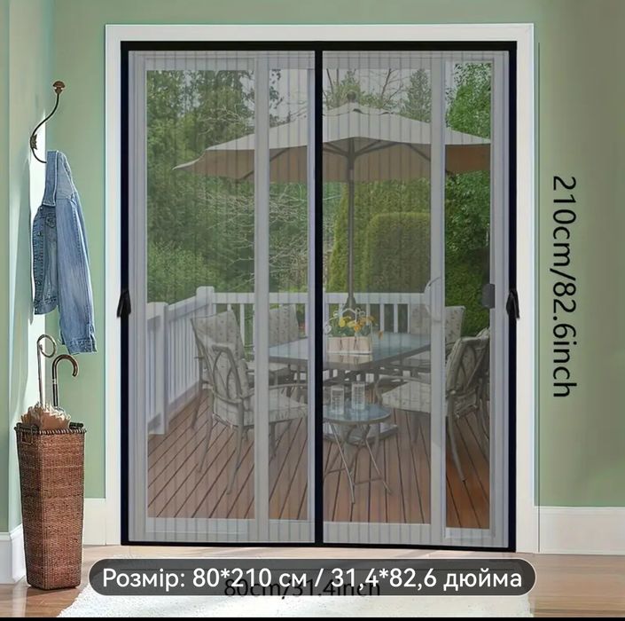 Антимоскитная сетка на двери