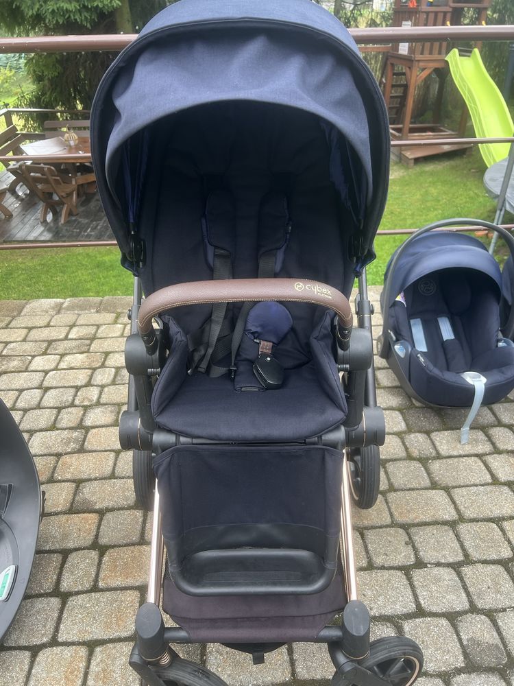 Wózek Cybex Priam 4w1 plus fotelik Cybex Sirona Z i-size