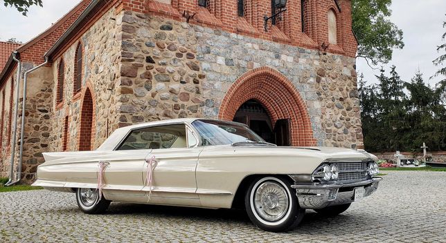 Auto do ślubu Auto na wesele samochód do ślubu Klasyk Cadillac Deville