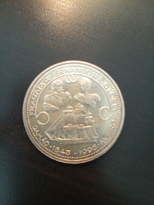 1000 escudos - D Fernando II - Glória	- Portugal - 1996 - KM:696 Prata