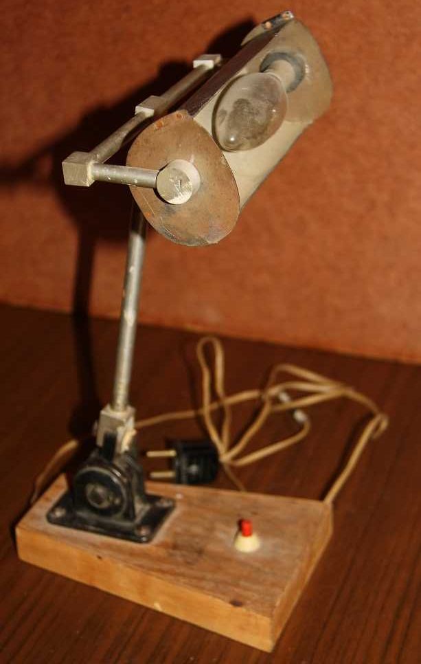 Stara lampka biurkowa PRL, loft, retro