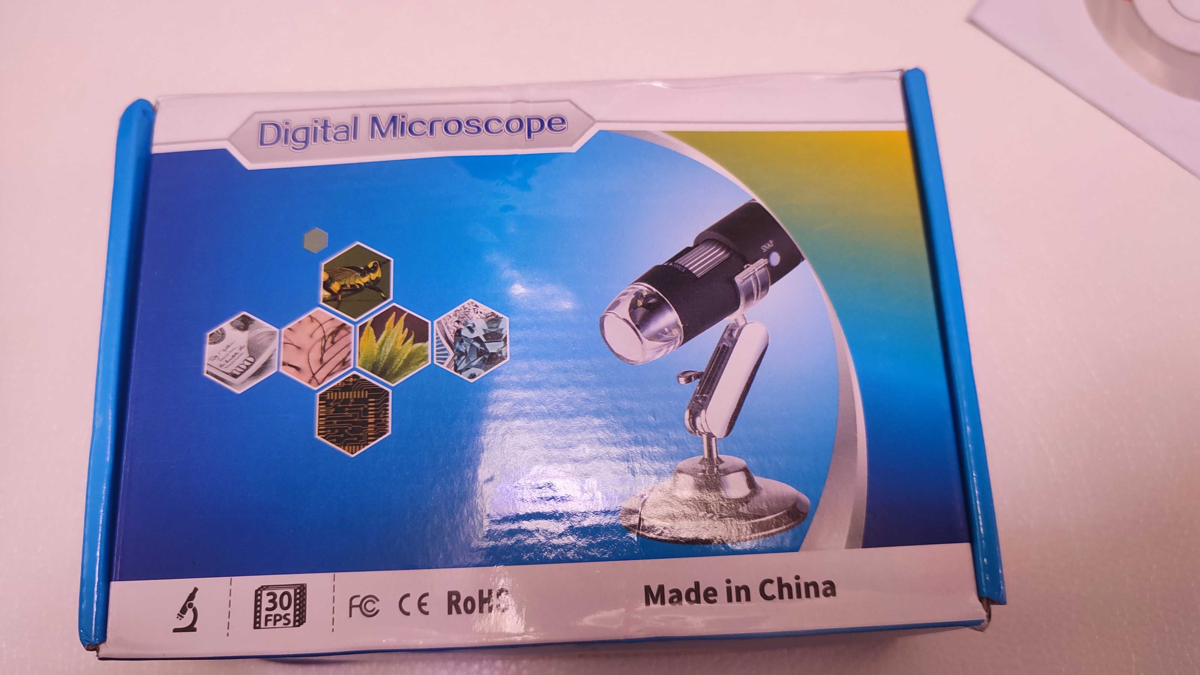 USB микроскоп 1600х, цифровой с подсветкой