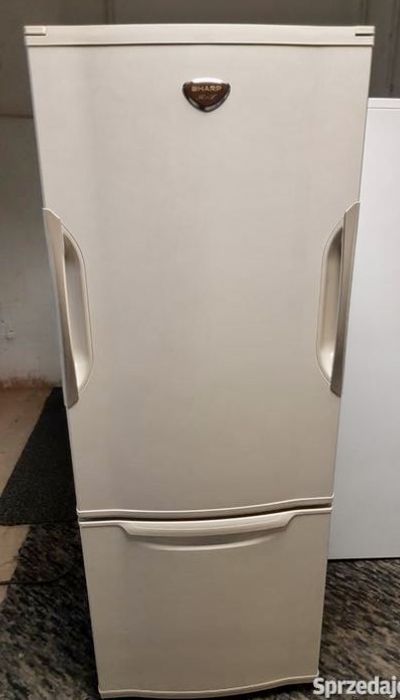 Lodówka beżowa SHARP 172 cm