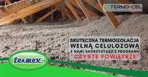 Ocieplenia celulozą, naprawa izolacji, wdmuchiwanie celulozy Termex
