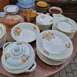 Zestaw obiadowy Wawel porcelana ,ceramika prl/ talerze prl