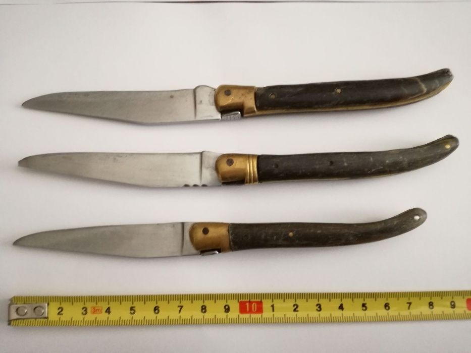 Canivetes Coleção - Lote de 2 "Laguiole" Cabo em Corno-Preço Conjunto