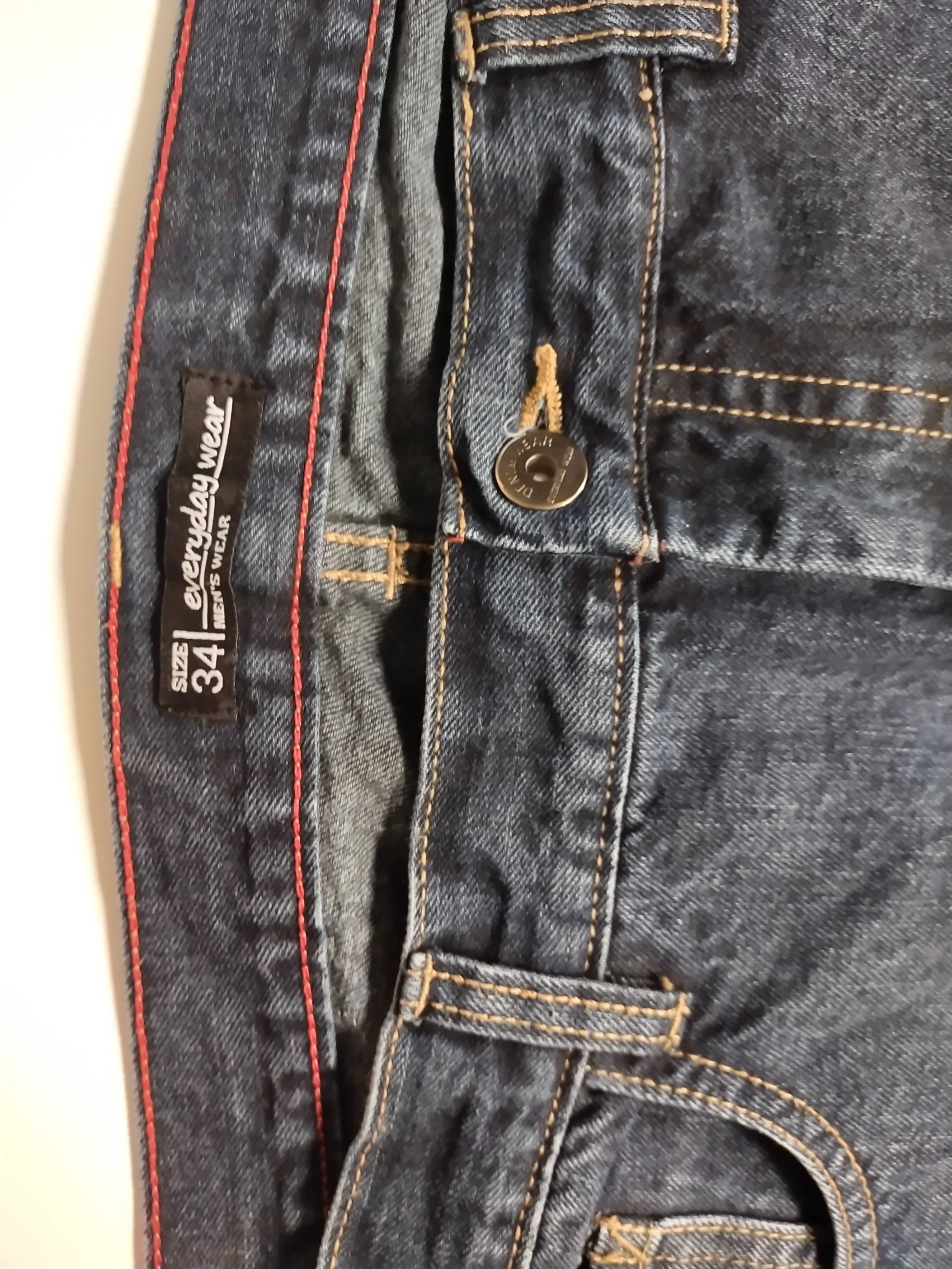 Spodnie męskie jeans XL rozmiar 34