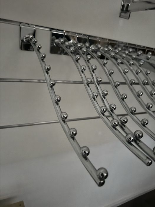 Wieszak SPACEWALL srebrny 50cm 12 kulek oraz łukowy na 11 kulek
