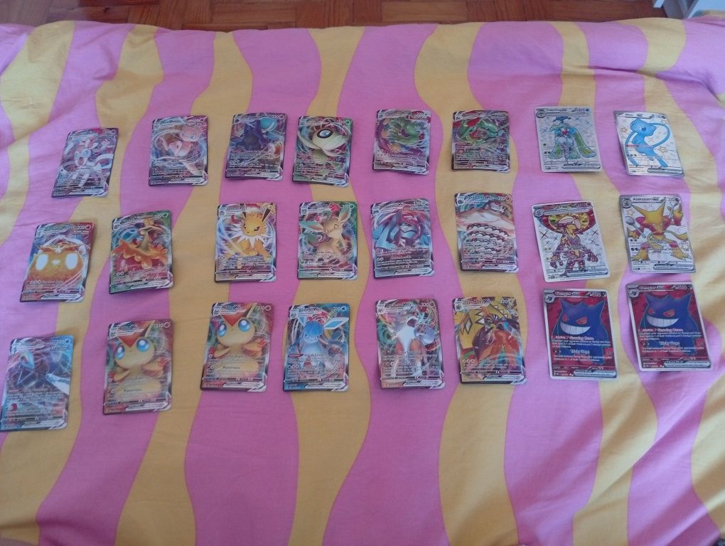 Lote de cartas EX, GX, VMAX e VSTAR