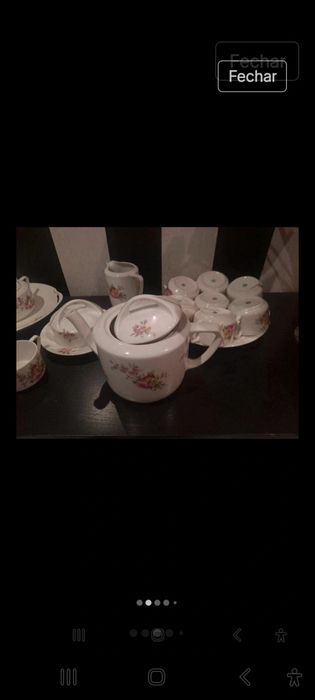 Serviço de chá porcelana antiga