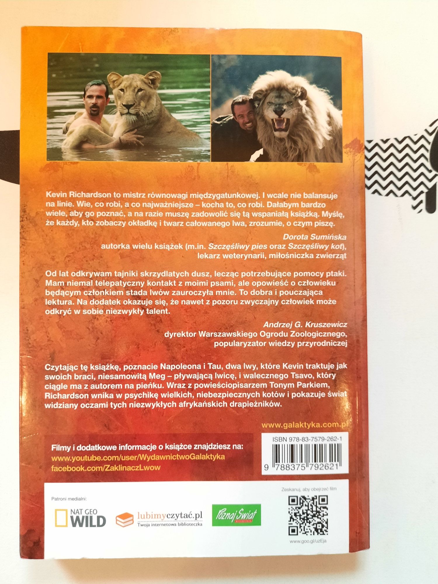 Zaklinacz Lwów Kevin Richardson Tony Park