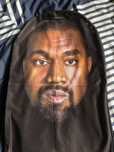 Балаклава 3d маска на голову Канье Уэст рэпер Kanye West розыгрыш