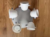 IKEA SVIRVEL Lampa sufitowa 5 reflektorów