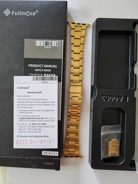 Bransoleta Fullmosa do Apple Watch 38mm / 40mm / 41mm Złota