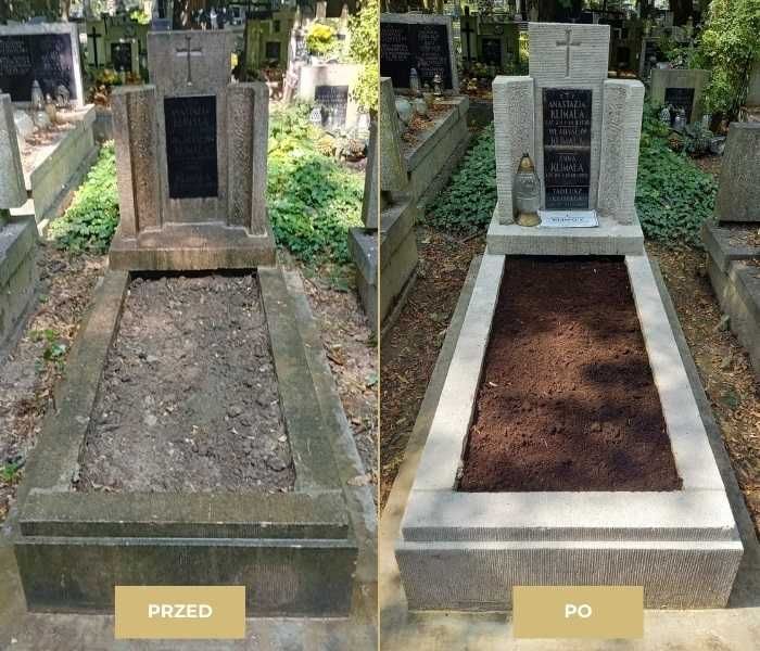 Sprzątanie, mycie i konserwacja grobów + liternictwo nagrobne KRAKÓW