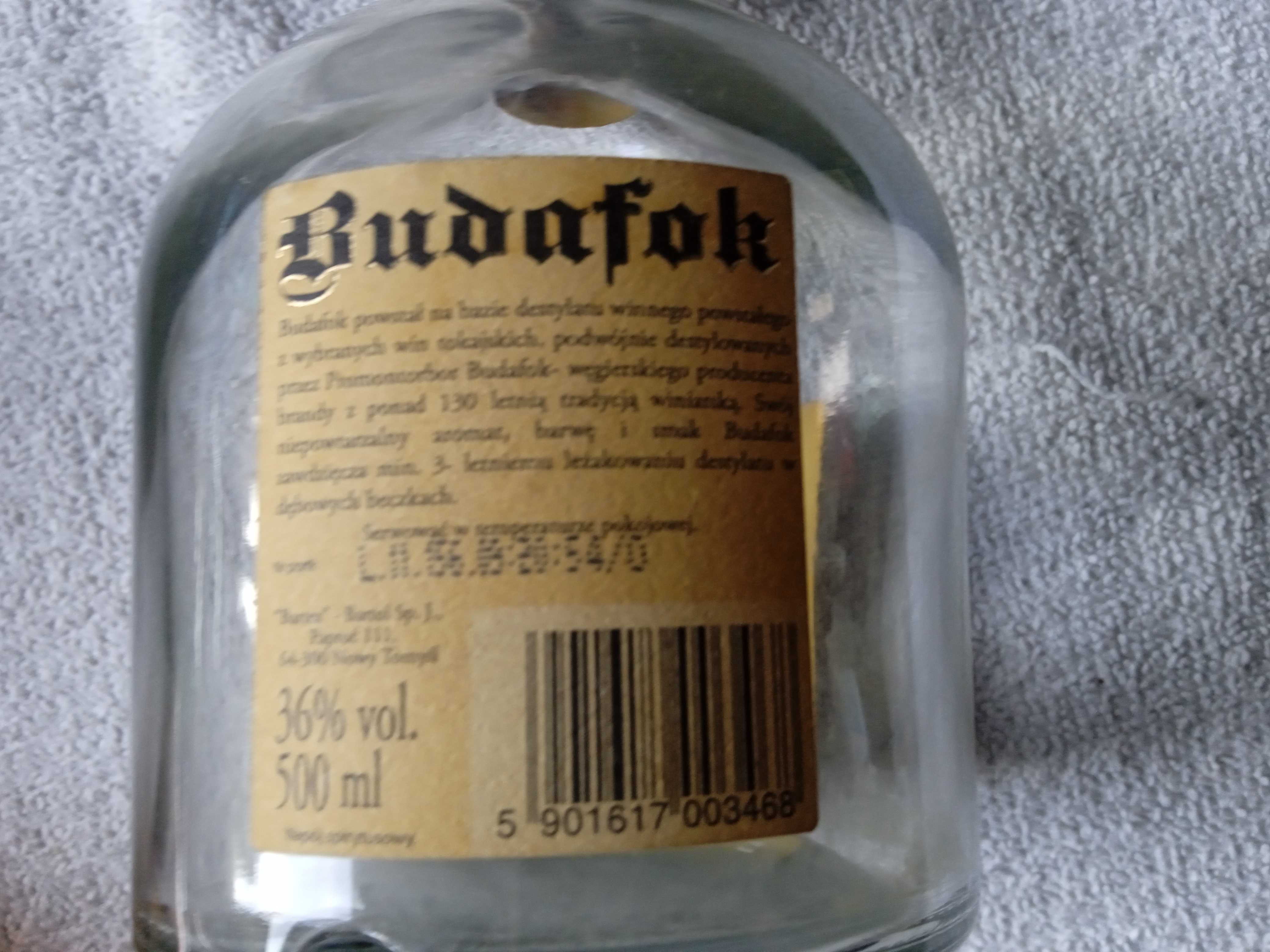 Kolekcjonerska butelka Budafok, 0,5 L, 36%.