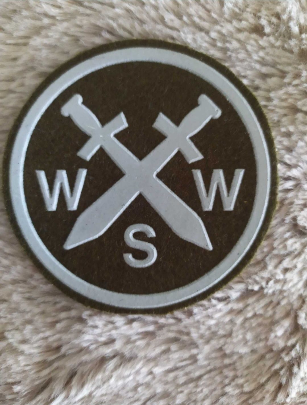 Naszywka wojskowa służba wewnętrzna okrągła WSW 1986