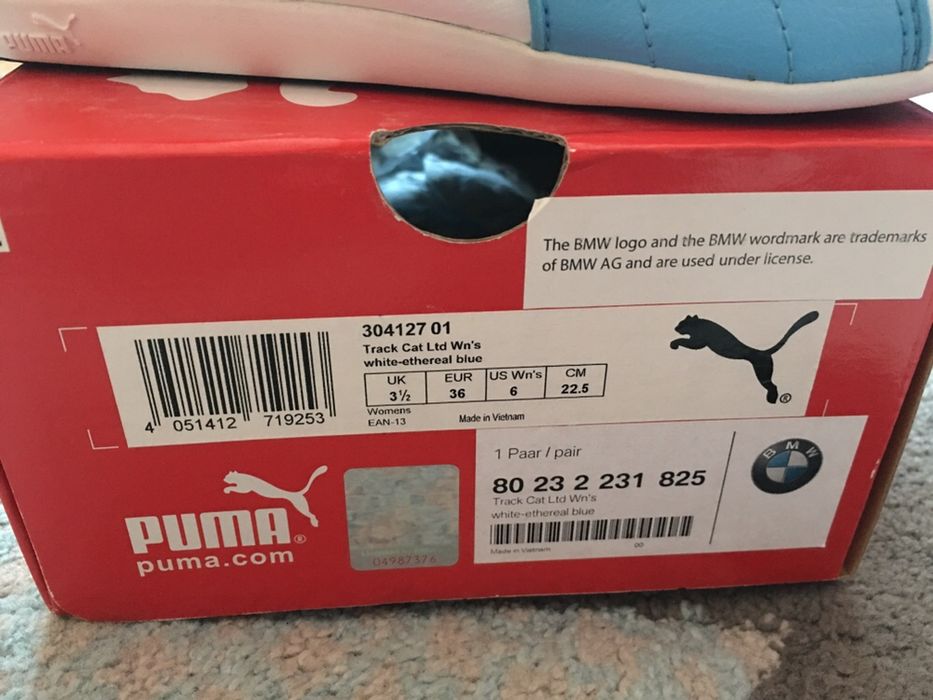 Puma BMW track cat NOWE oryginalne adidasy damskie sneakersy skóra 36