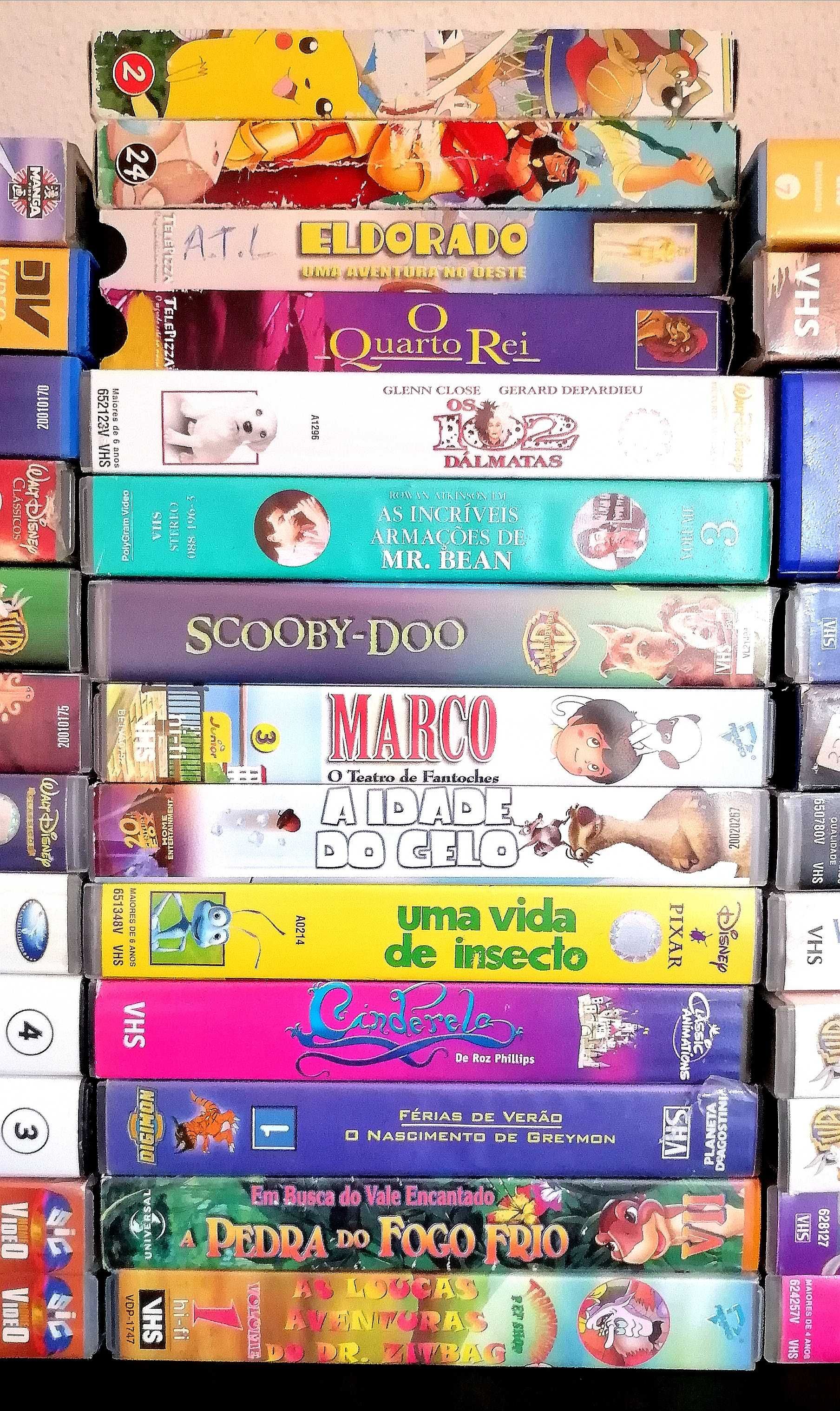 Lote Cassetes VHS Desenhos Animados Infantil