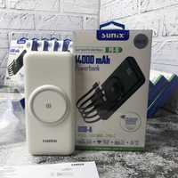 ЗНИЖКА! Power Bank Sunix 14 000 mAh безпроводная зарядка повербанк